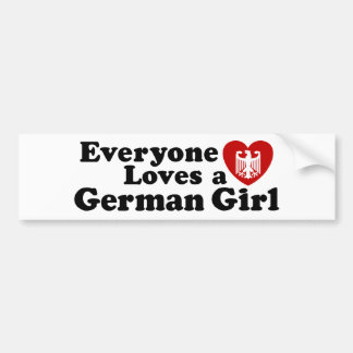 German Girl Bumper Sticker