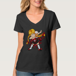 German Girl Girl Traditional Costume Dirndl Folk F T-Shirt