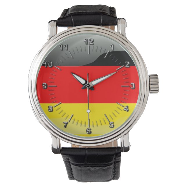 German glossy flag watch (Front)