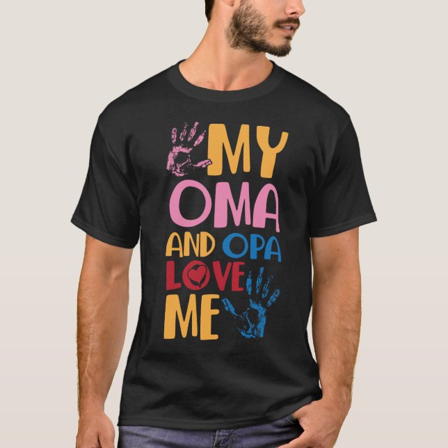 German Granddaughter grandkid Oma and Opa Love Me T-Shirt (Front)
