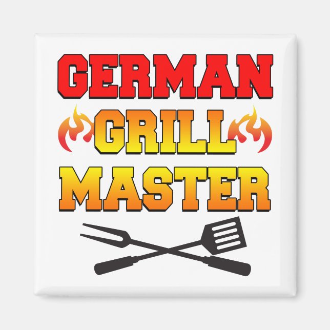 German Grill Master Magnet (Front)