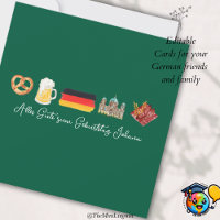 German Happy Birthday Card,Alles Gute zum Geburtst