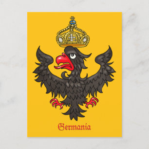 German Heraldic Eagle Postcard