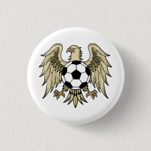 German Heritage Eagle Coat of Arms 3 Cm Round Badge