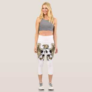 German Heritage Eagle Coat of Arms Capri Leggings