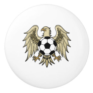 German Heritage Eagle Coat of Arms Ceramic Knob