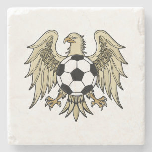German Heritage Eagle Coat of Arms Stone Coaster