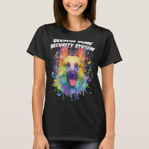 German Home Security System German Shepherd Shepar T-Shirt