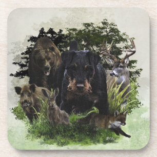 German Hunting Terrier (Jagdterrier) Coaster