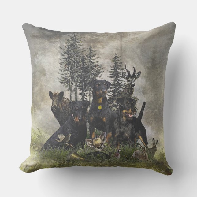 German Hunting Terrier (Jagdterrier) Cushion (Front)