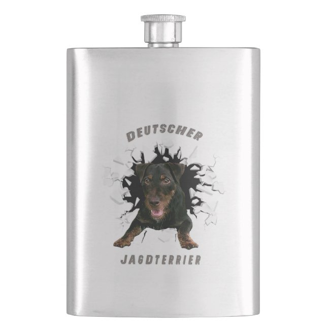 German Hunting Terrier (Jagdterrier)    Flask (Front)