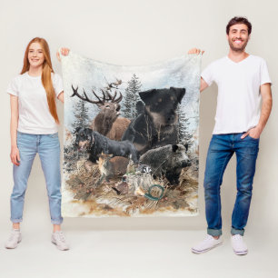 German Hunting Terrier (Jagdterrier) Fleece Blanket