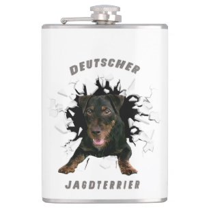 German Hunting Terrier (Jagdterrier)    Hip Flask