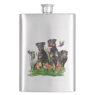 German Hunting Terrier (Jagdterrier) Hip Flask
