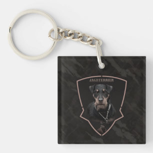 German Hunting Terrier (Jagdterrier)Keychain Key Ring