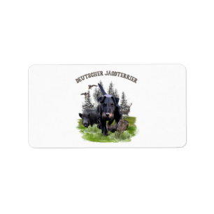 German Hunting Terrier (Jagdterrier) Label