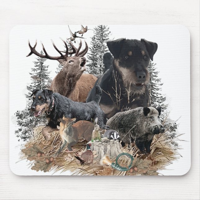 German Hunting Terrier (Jagdterrier)    Mouse Mat (Front)