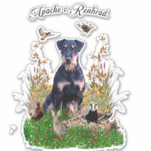 German Hunting Terrier (Jagdterrier)  Sticker