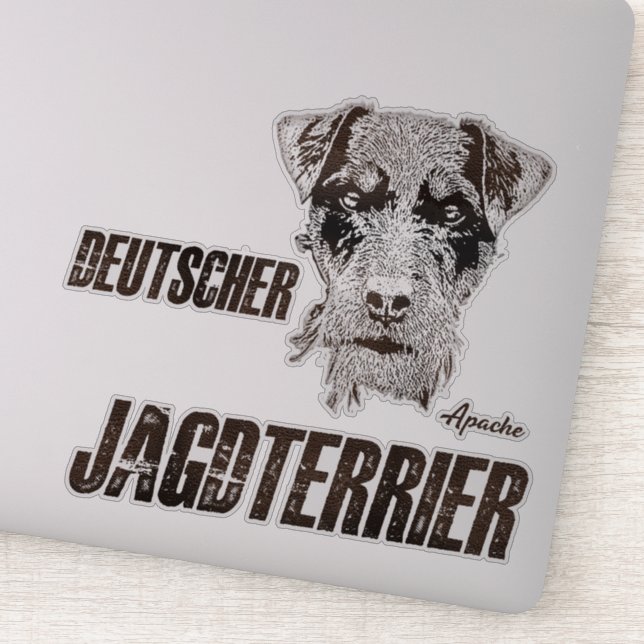 German Hunting Terrier (Jagdterrier)   Sticker (Detail)