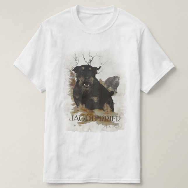 German Hunting Terrier (Jagdterrier)  T-Shirt (Design Front)