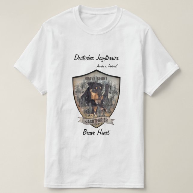 German Hunting Terrier (Jagdterrier)  T-Shirt (Design Front)