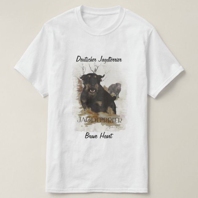 German Hunting Terrier (Jagdterrier)  T-Shirt (Design Front)