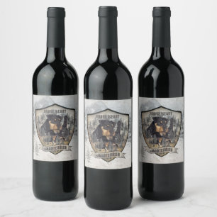 German Hunting Terrier (Jagdterrier)  T-Shirt Wine Label