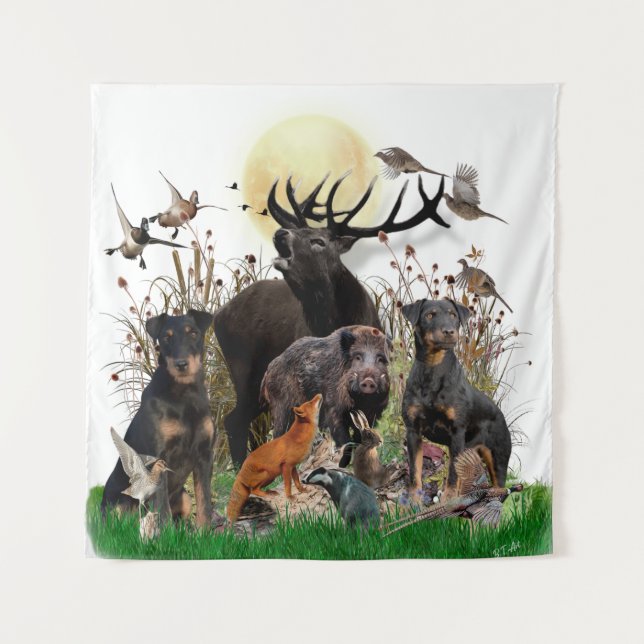 German Hunting Terrier (Jagdterrier)   Tapestry (Front)