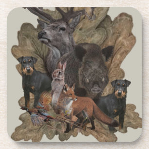 German Hunting Terrier (Jagdterrier) Tapestry Post Coaster