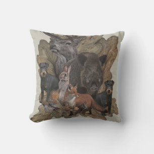 German Hunting Terrier (Jagdterrier) Tapestry Post Cushion