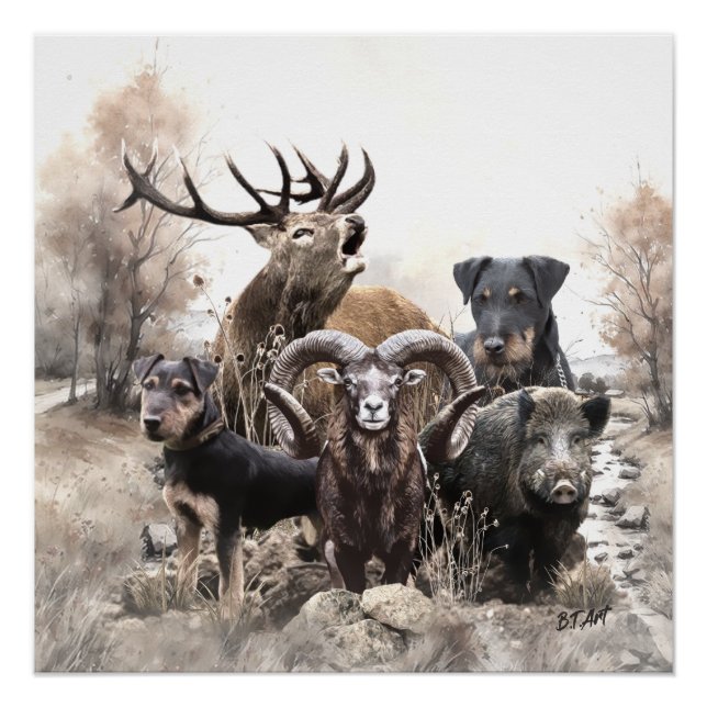 German Hunting Terrier Poster (Front)