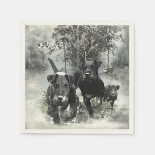 German Hunting Terrier, The Jagdterrier , Art Napkin