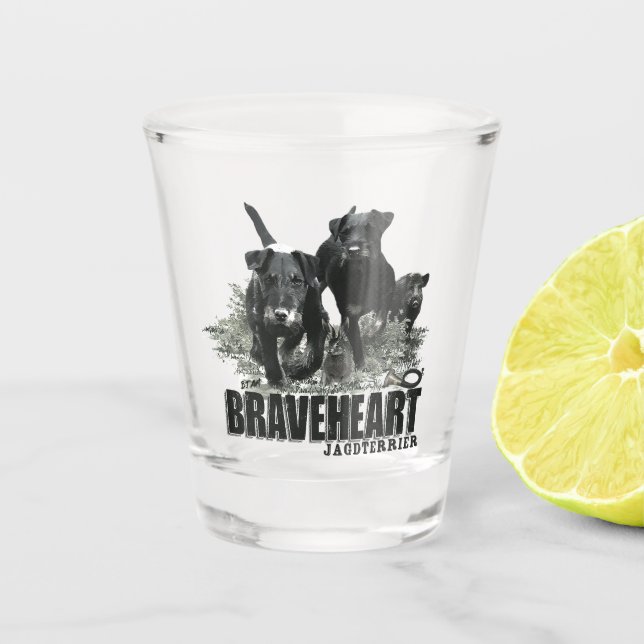 German Hunting Terrier, The Jagdterrier , Art  Shot Glass (Front)