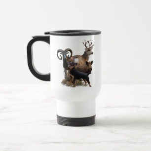 German Hunting Terrier, The Jagdterrier , Art Travel Mug