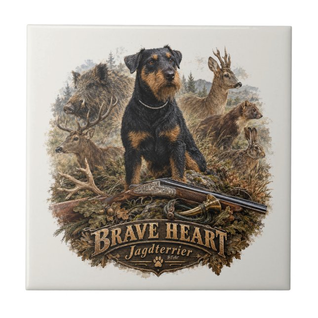 German Hunting Terrier Tile (Front)