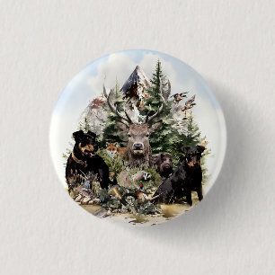 German Hunting Terriers 3 Cm Round Badge