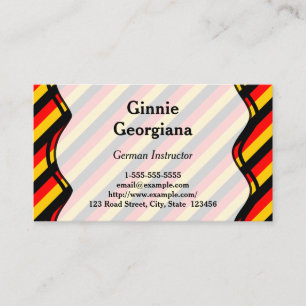German Instructor Business Card