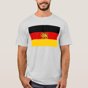 German Iranian Lion and Sun Heritage Flag T-Shirt
