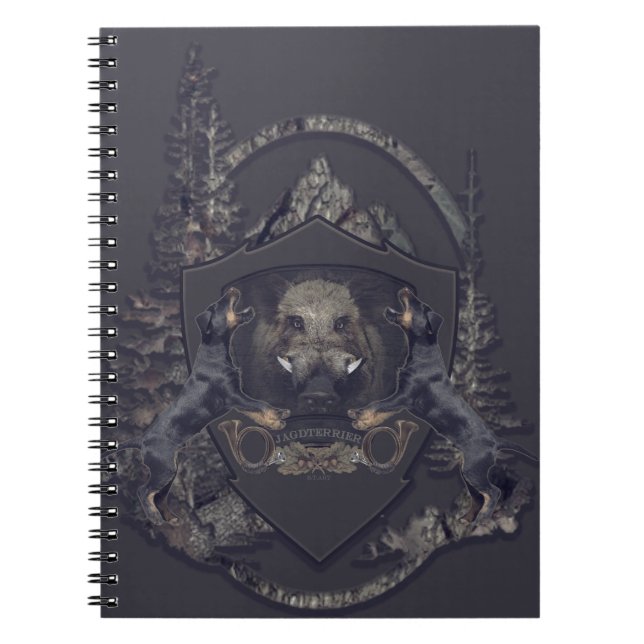 German Jagdterrier , Always ready to hunt     Note Notebook (Front)