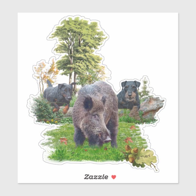 German Jagdterrier Sticker (Sheet)