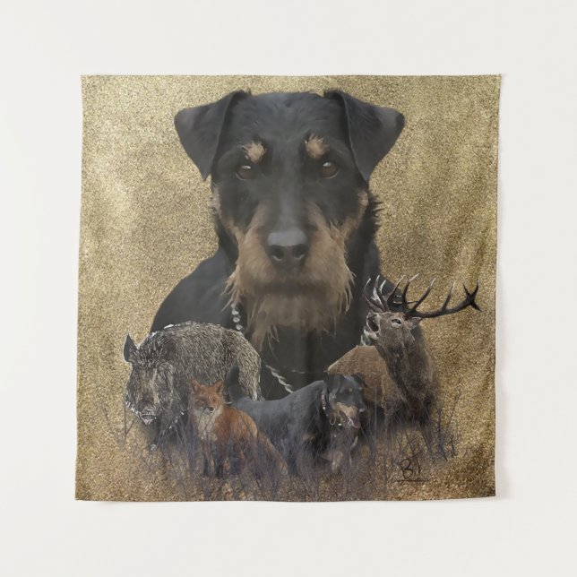 German Jagdterrier Tapestry Poster Acrylic Print (Front)