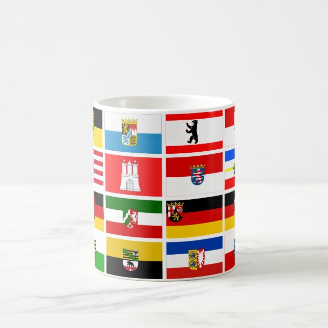 German Laender State Flags Coffee Mug (Center)