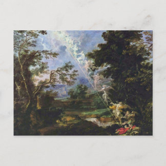 German "Landscape With The Dream Of Jacob", " Postcard
