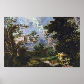 German "Landscape With The Dream Of Jacob", " Poster