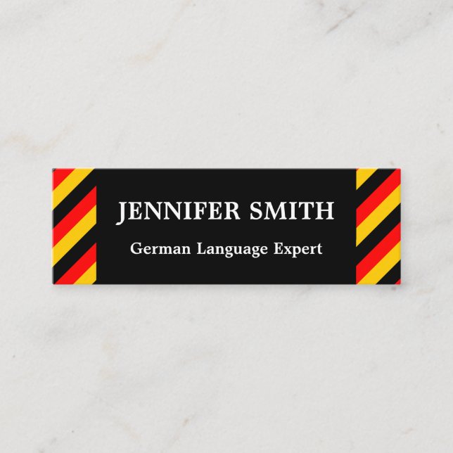 German Language Expert Business Card (Front)
