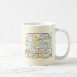 German-Language Polar Map Coffee Mug