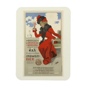German Lemonade Bon Bons Vintage Style Magnet