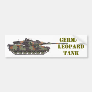 GERMAN LEOPARD TANK. BUMPER STICKER