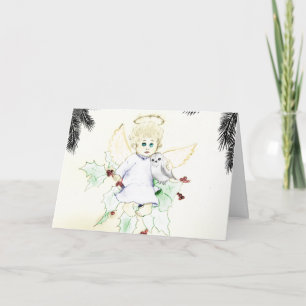 German Little Angel Christmas Card