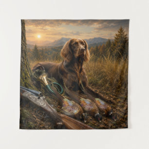 German Longhaired Pointer Hunting Companion Tapestry